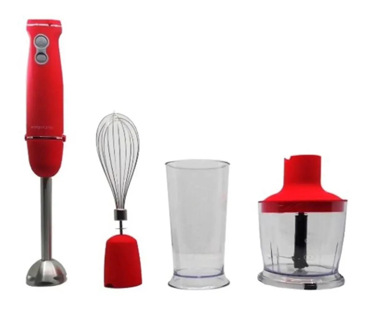 Liquidificador de imersão Kanji KJH-BL1000HB02 vermelho 1000W