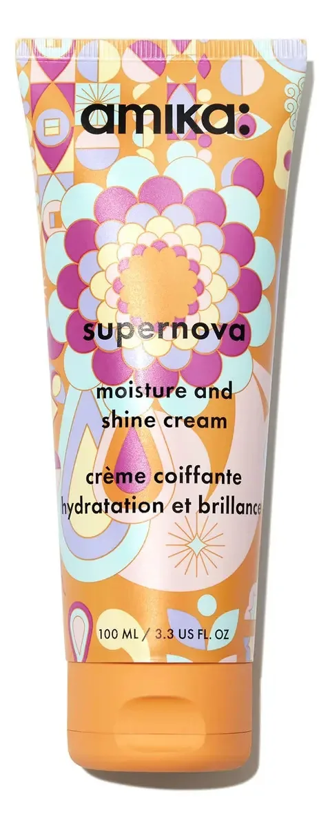 Creme De Hidratação E Brilho Amika Supernova 100ml Pacote D