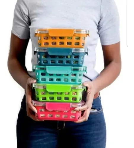 Conjunto de recipientes para alimentos de vidro Tops, 10 unidades Ello