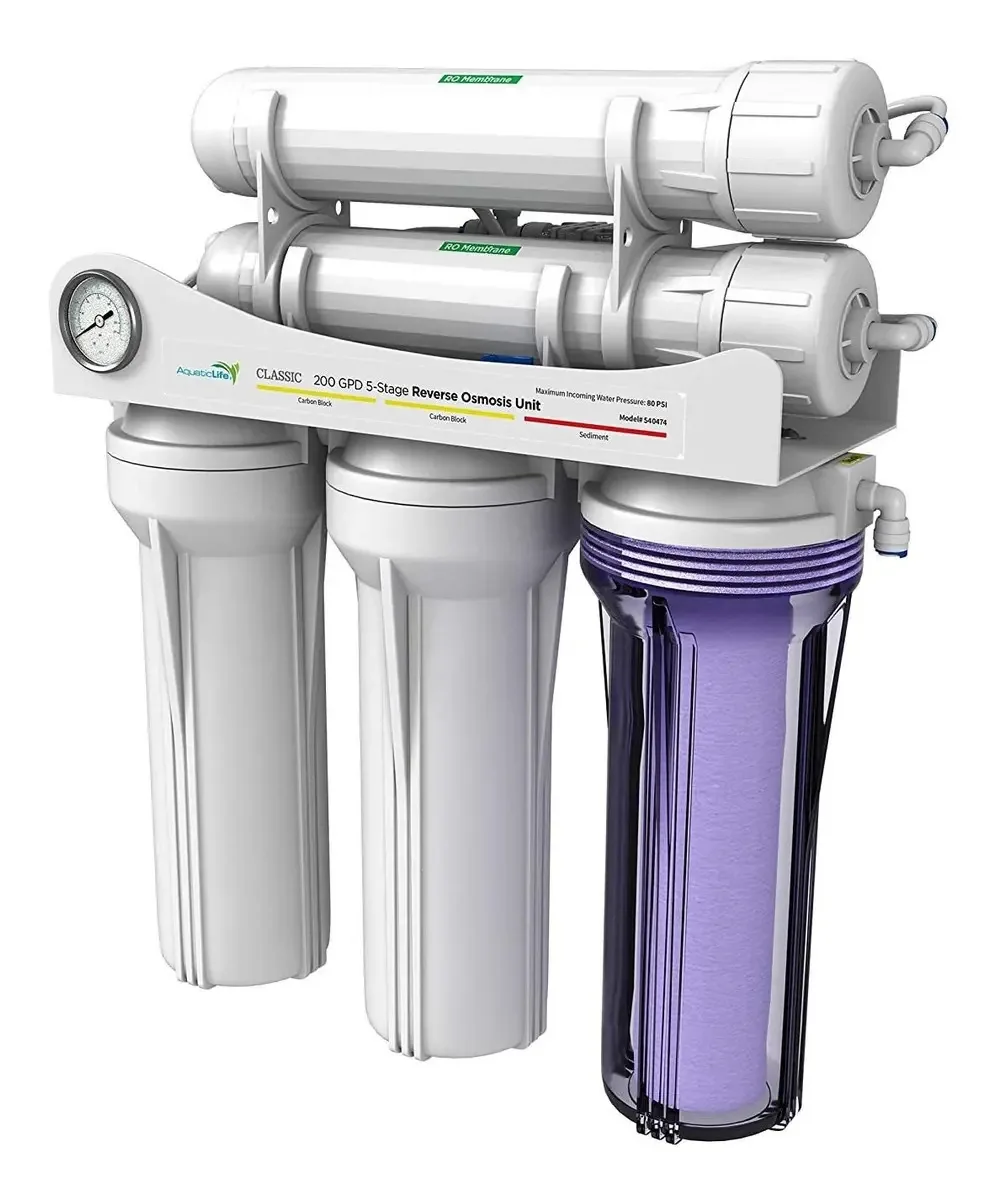 Sistema de filtragem de água Aquaticlife de 5 estágios 200 Gpd D