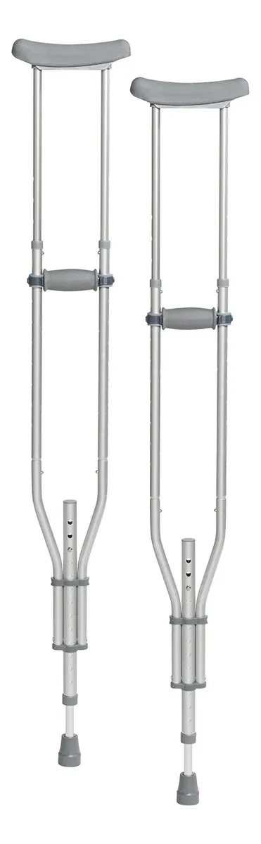 Muletas de alumínio ajustáveis Drive Medical Silver