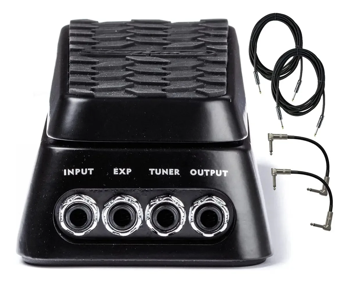 Pacote de pedais Briskdrop Dunlop DVP3 Volume (x) com 2 cabos D