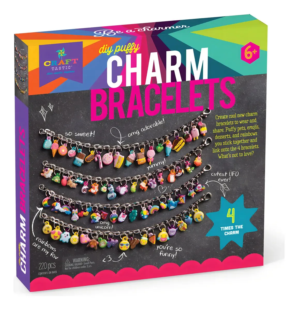 Pulseiras fofas DIY Craft-tastic para artesanato