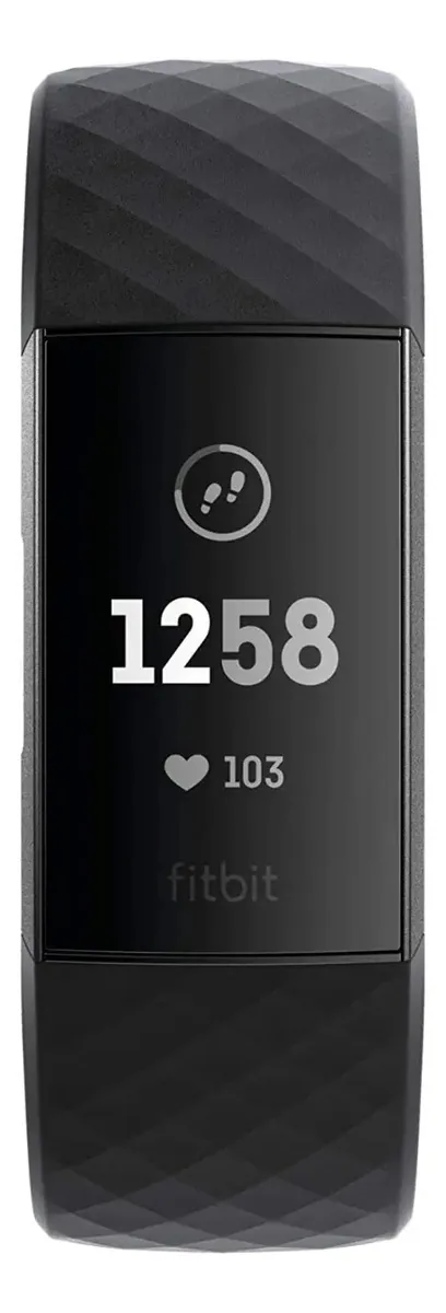 Relógio esportivo Fitbit Charge 3, cor preta
