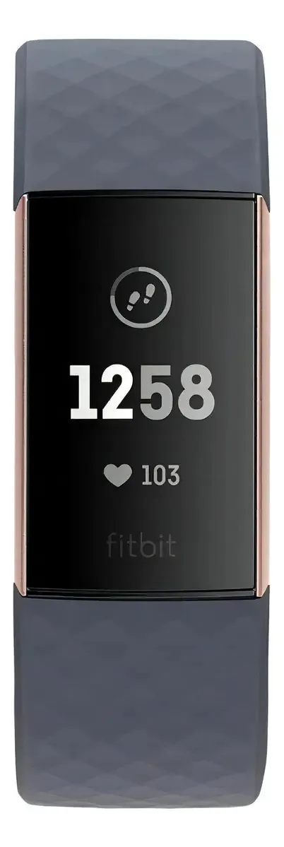 Relógio esportivo Fitbit Charge 3 azul cinza