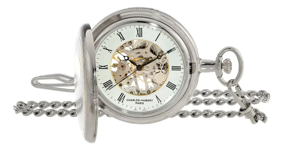 Relógio mecânico de bolso Charles Hubert 3860 EWS