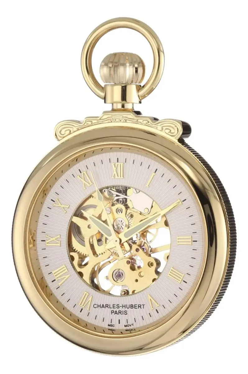 Relógio de bolso Charles-hubert Paris 3903-g Ews Gold