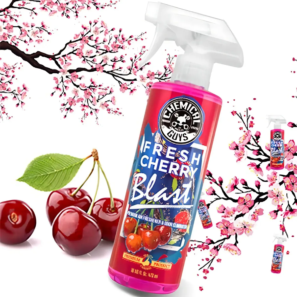 Fragrância Chemical Guys Black Frost Red Color Fragrância fresca de cereja e cereja