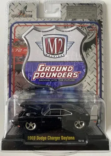 M2 Machines Ground Pounders 1969 Dodge Charger Daytona Cor Preto