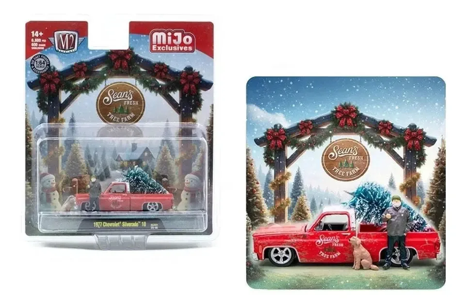 M2 Machines Seans Fresh 1977 Chevrolet Silverado 10 C/Figura vermelha