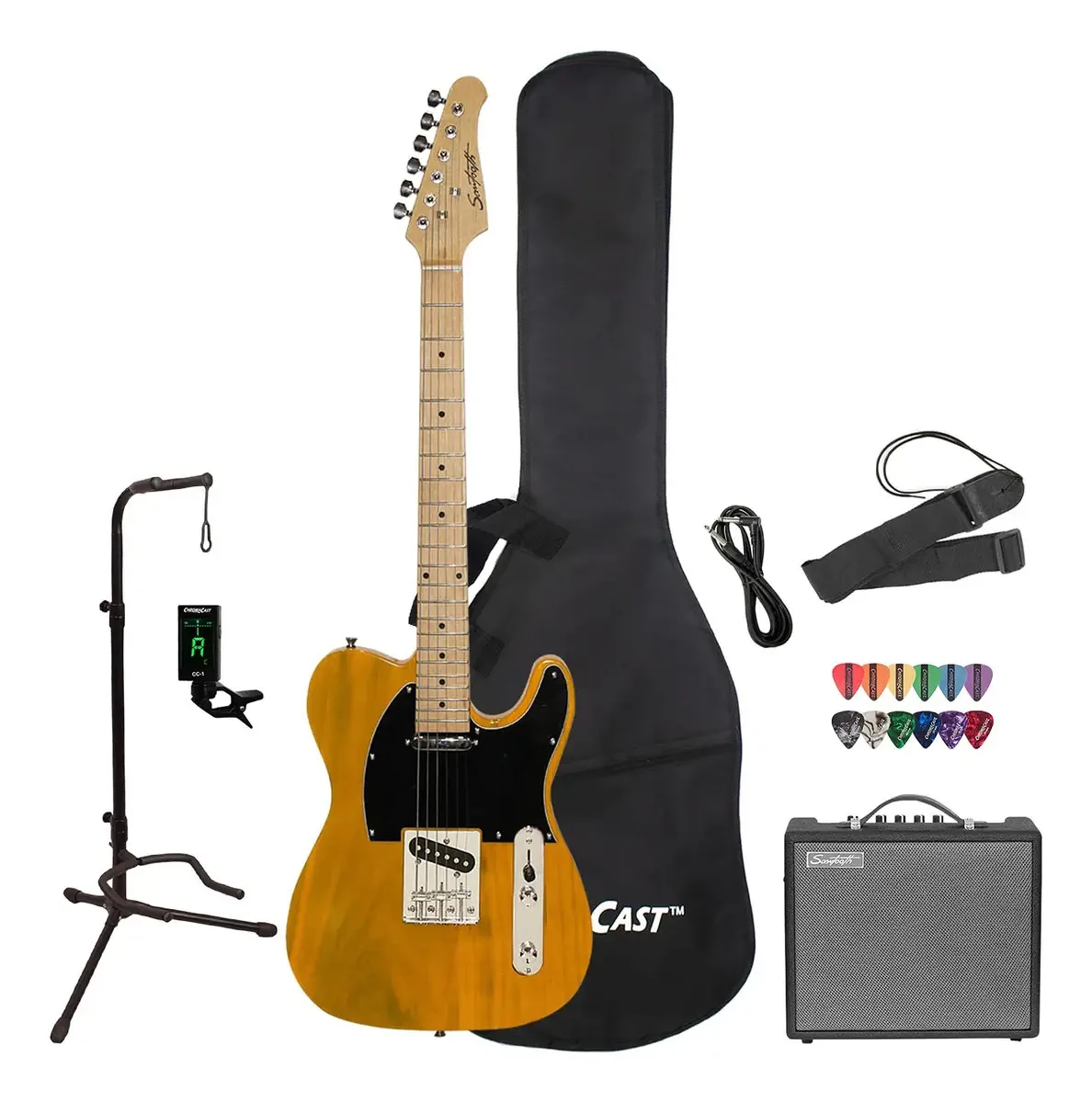 Guitarras elétricas Sawtooth Et Series com 1 amplificador