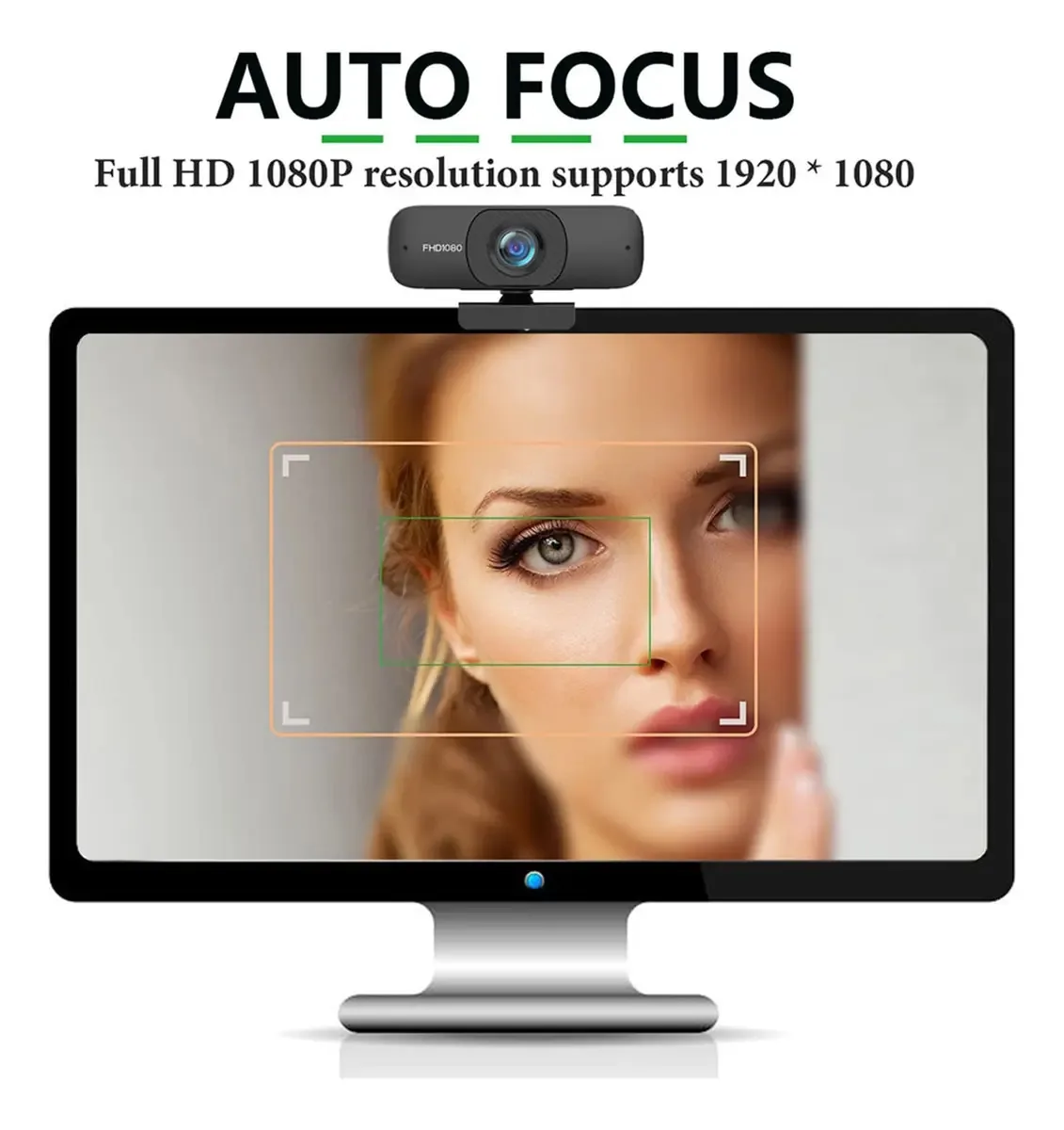 Bns7fapq Webcam USB com Foco Automático 1080p HD com Microfone para Computador, Webcam para Transmissão em Ultra Alta Definição (cor: Tipo 2) (tipo 1)