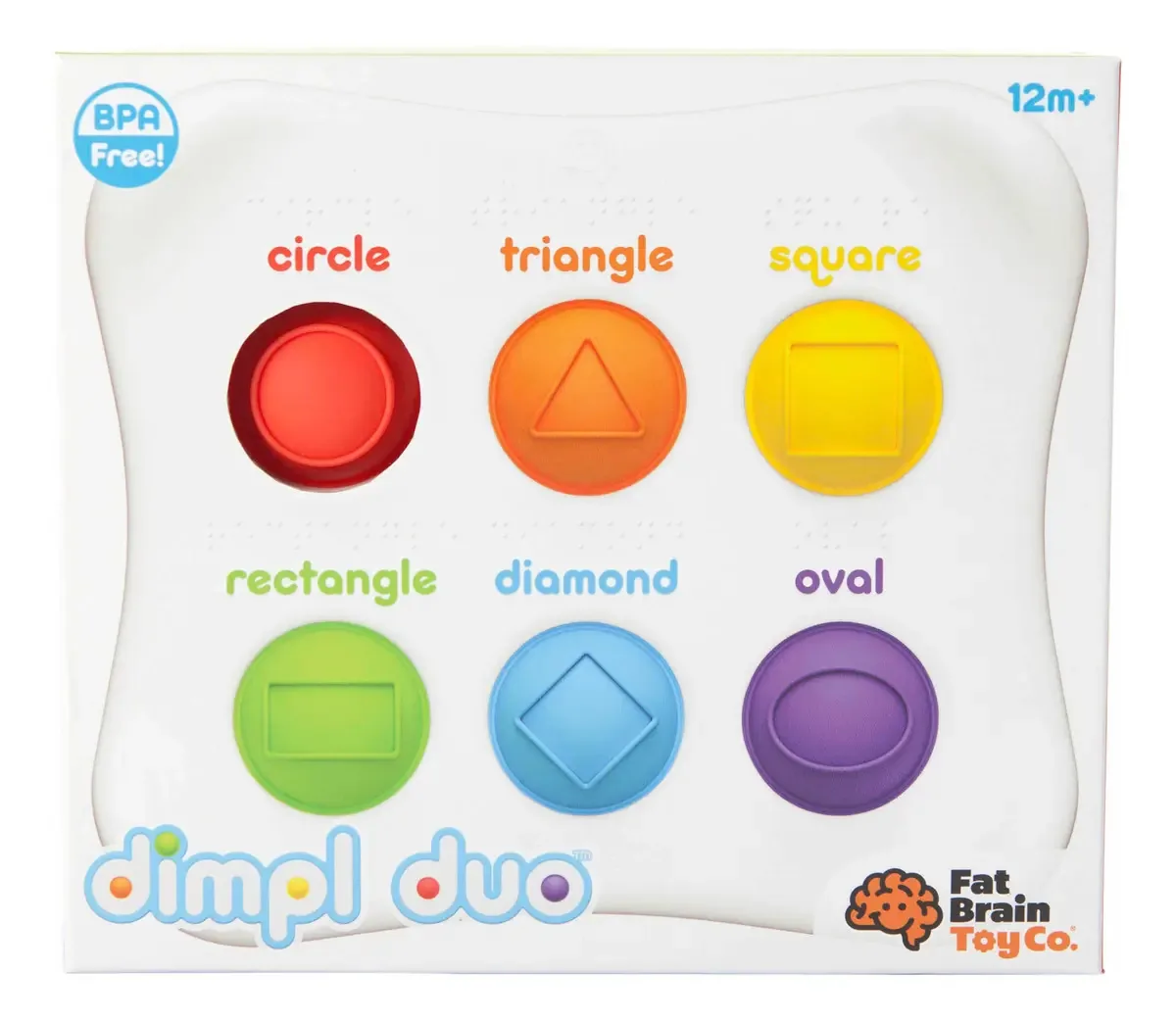 Brinquedos Fat Brain Brinquedo branco Dimpl Duo
