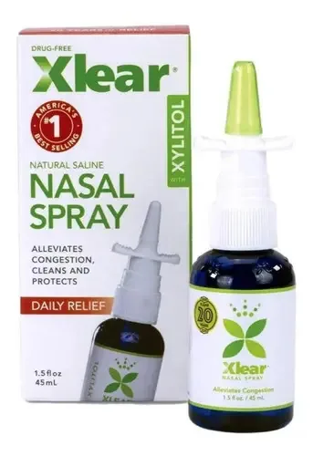 Xlear Spray Nasal Salino Natural Com Xilitol - 45 Ml