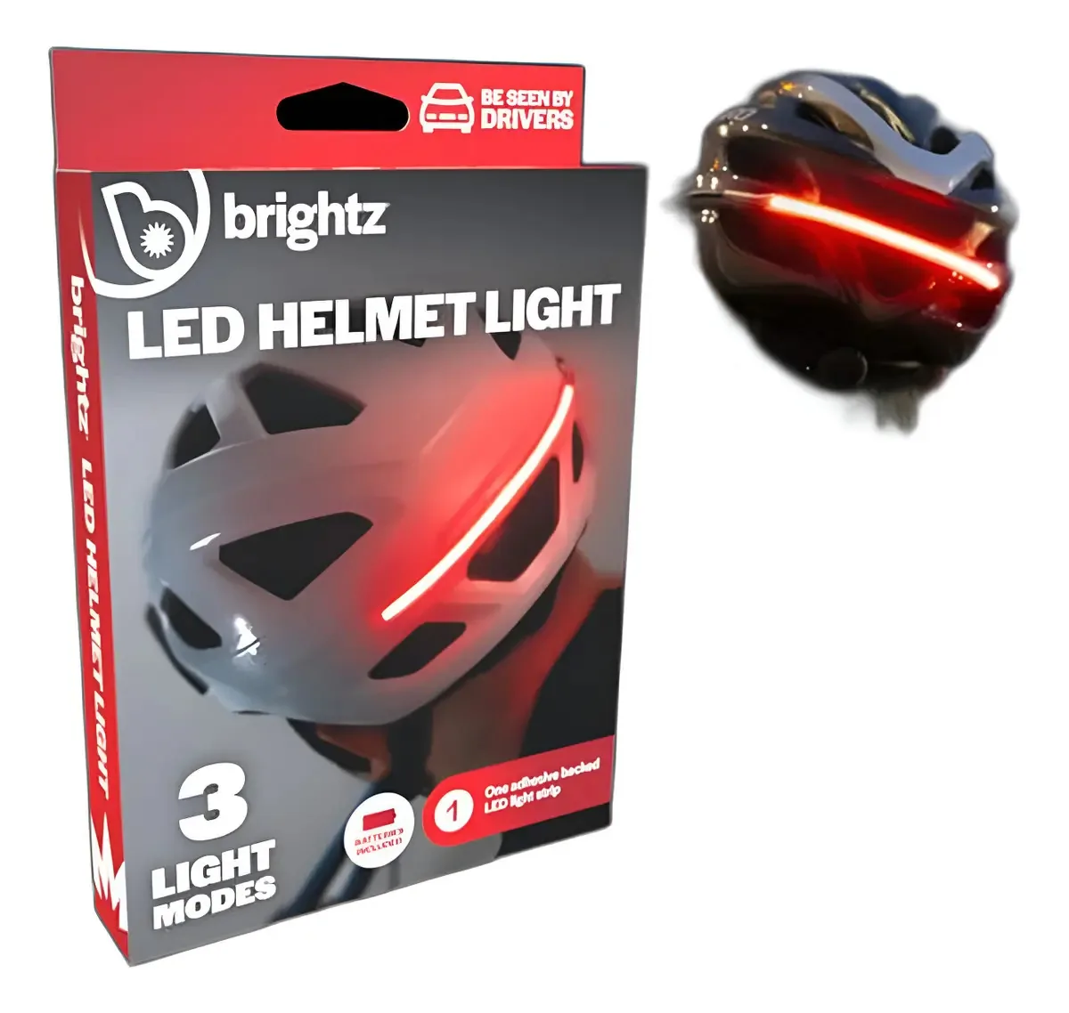 Luzes de capacete de bicicleta Brightz, compatíveis com capacete