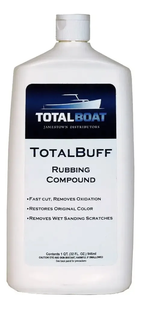 Composto de fricção marinha Totalboat Totalbuff, quarto de galão