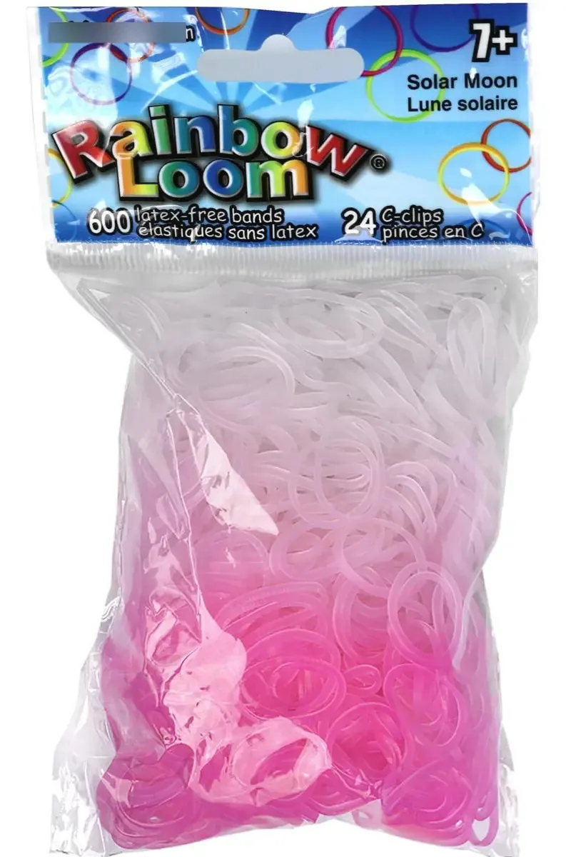Bandas de Cor Mutável Solar Lua UV Rainbow Loom