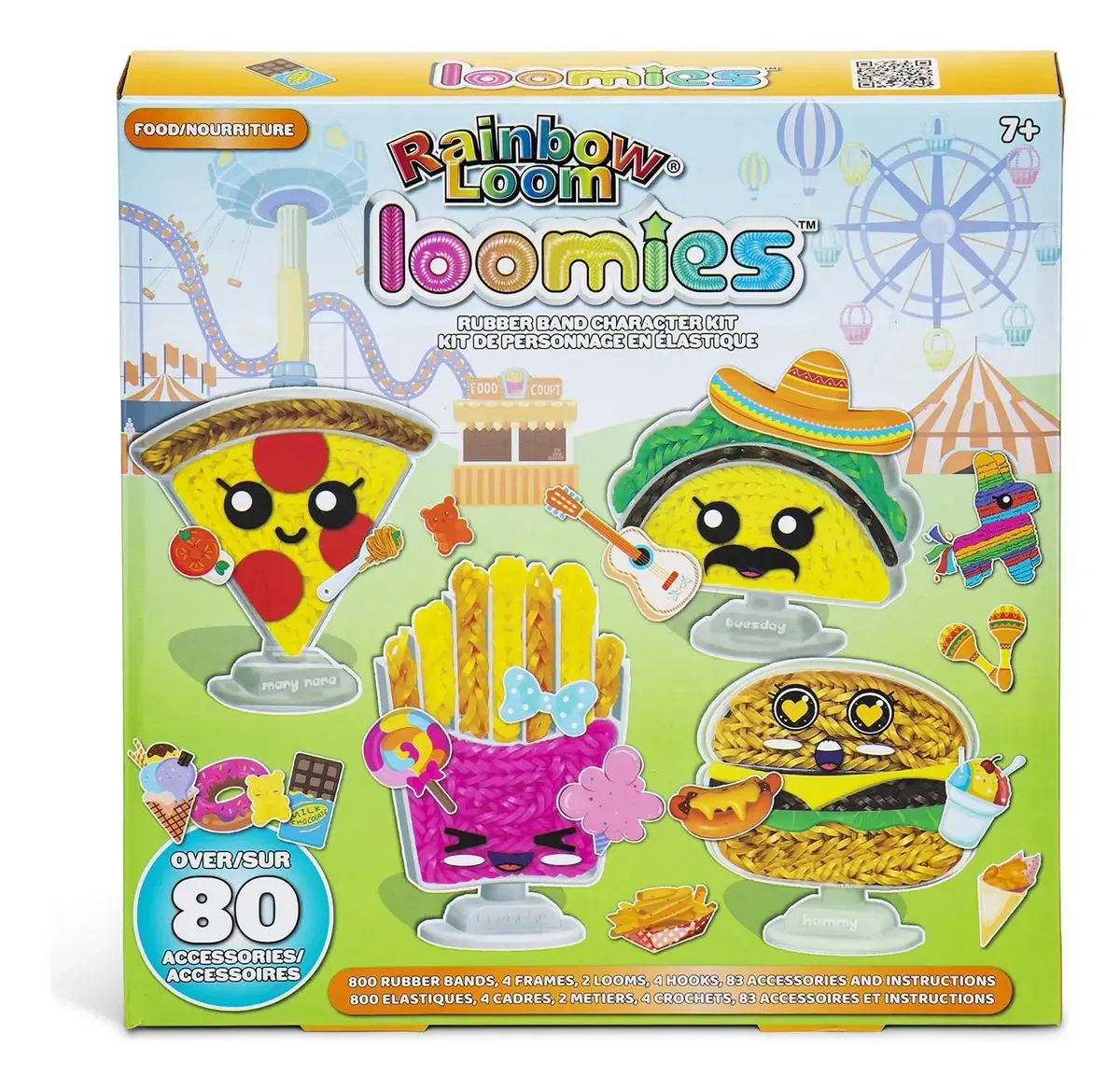 Kit de 4 elásticos para criar personagens gastronômicos