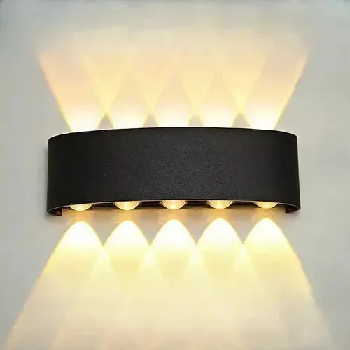 Lâmpada de parede interior Dehobo 10w 3000k branca quente, luminária de parede LED moderna, iluminação de parede externa impermeável Ip65, perfeita para quarto, sala de estar, corredor, escada, jardim