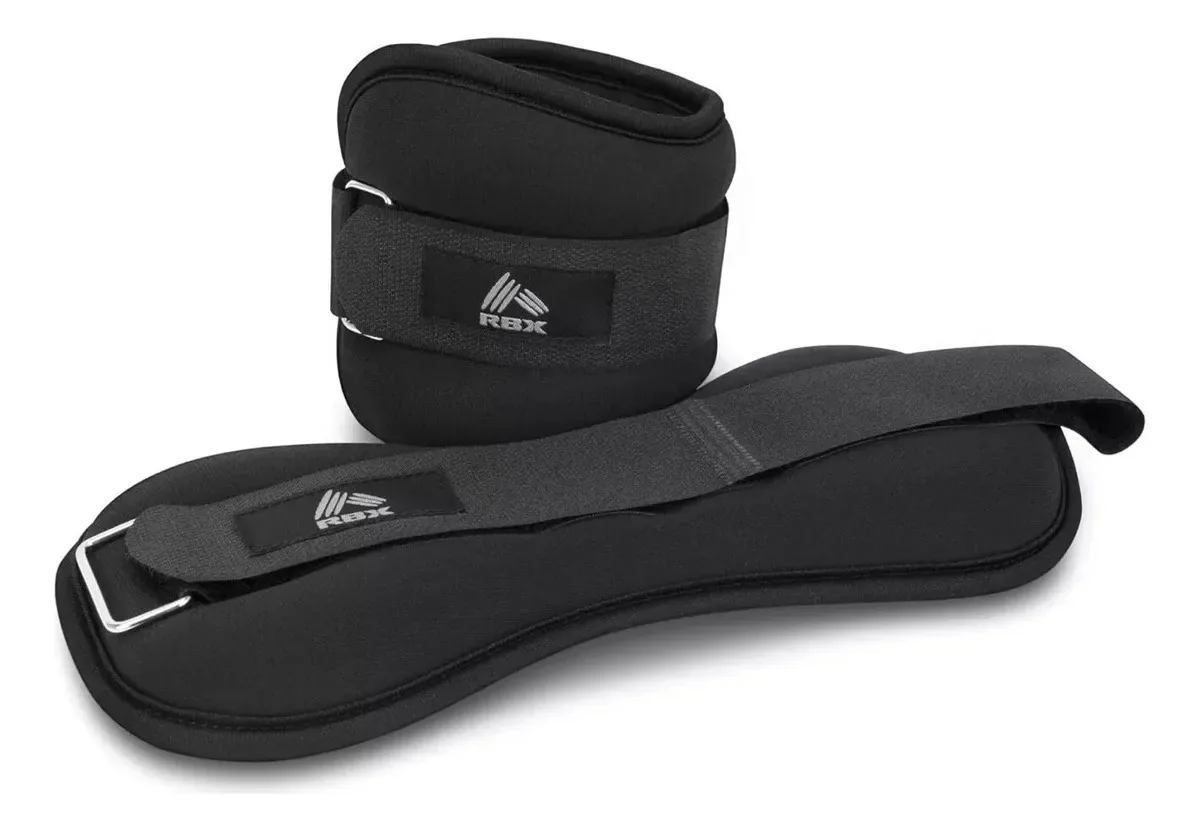 Par de leggings ajustáveis no tornozelo Fitness Weights, 2 libras, pretas de qualidade