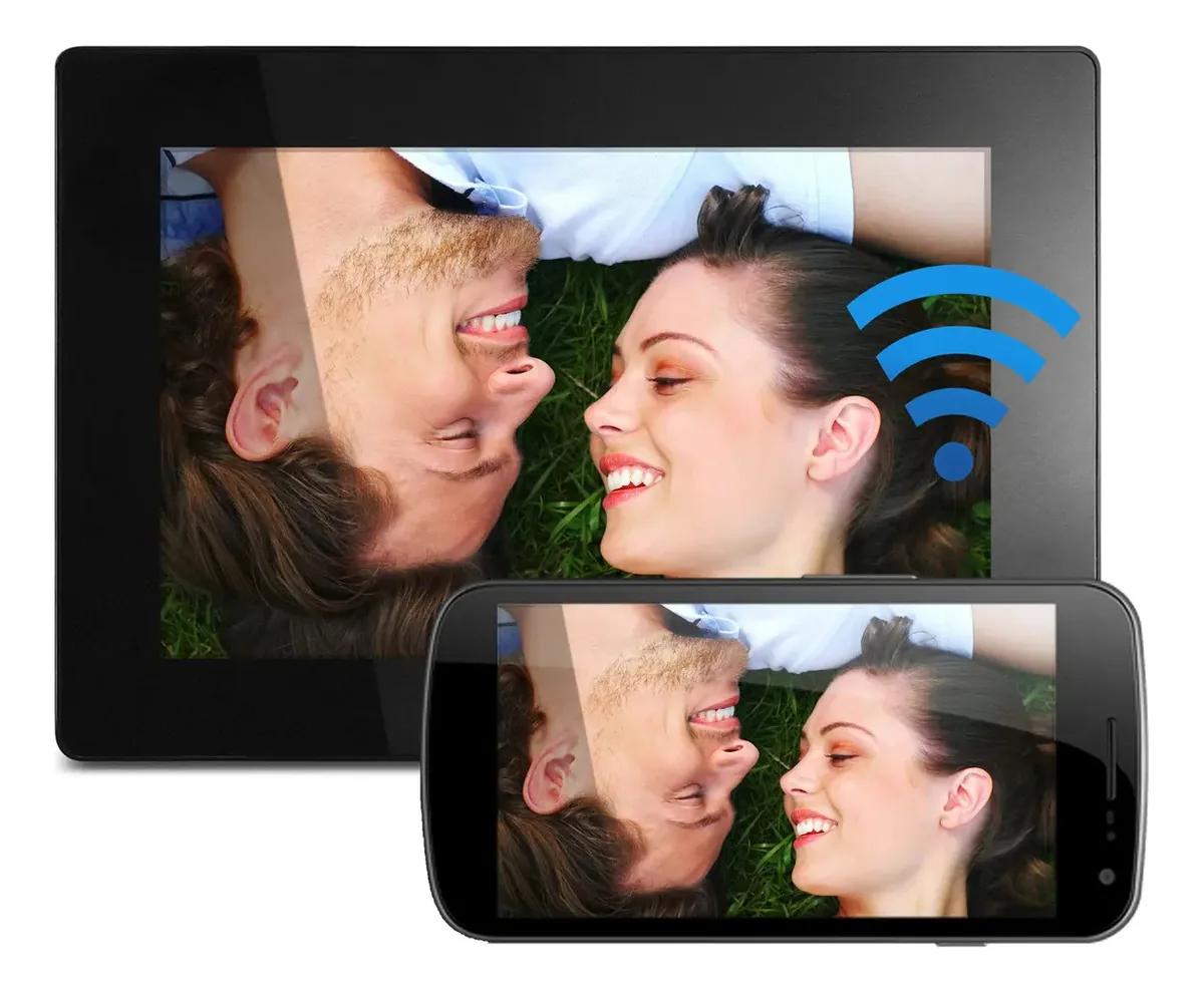 Aluratek 10" Moldura Digital WiFi IPS Touchscreen - Preto