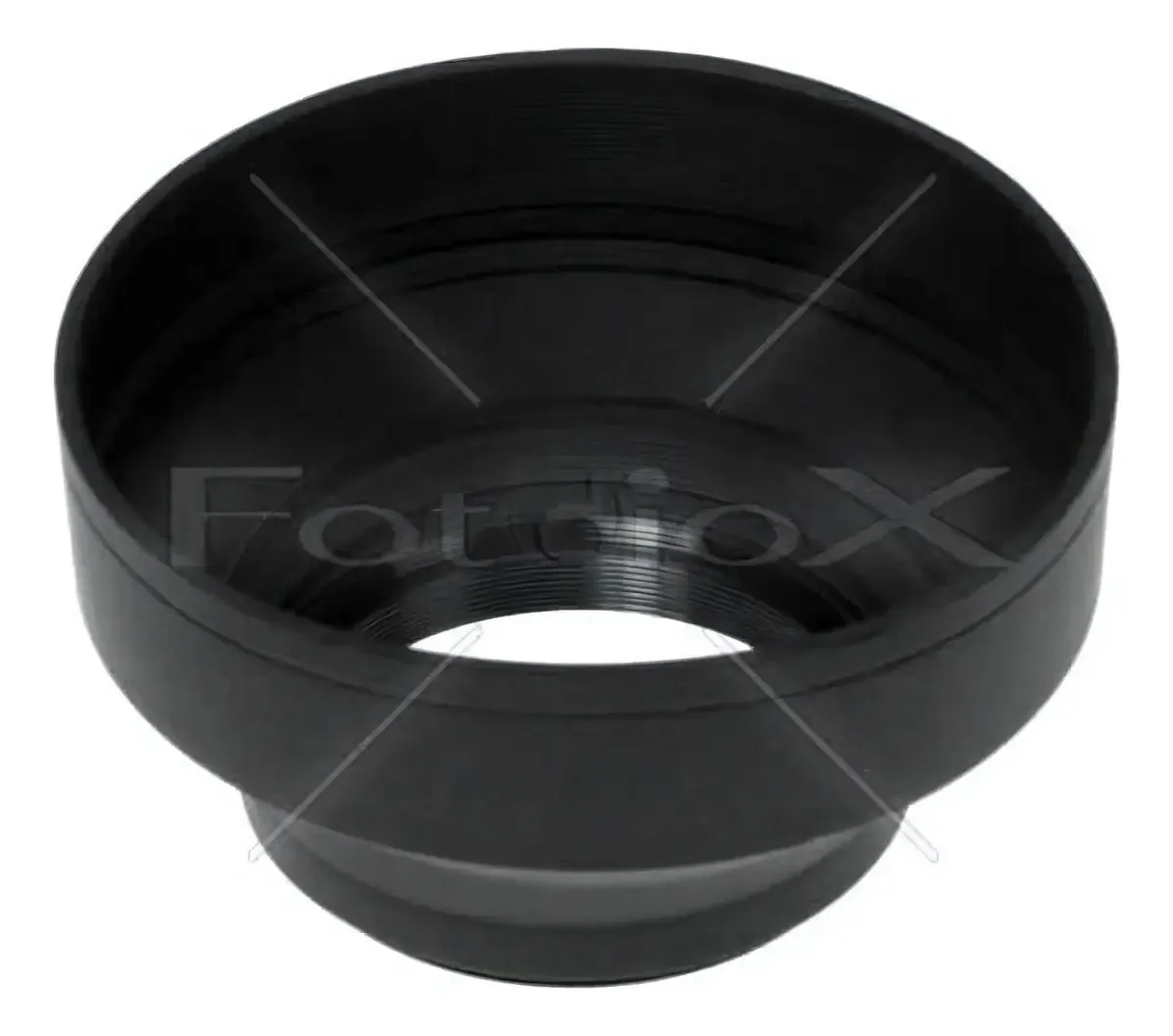 Guarda-sol de borracha para lente Fotodiox de 3 seções