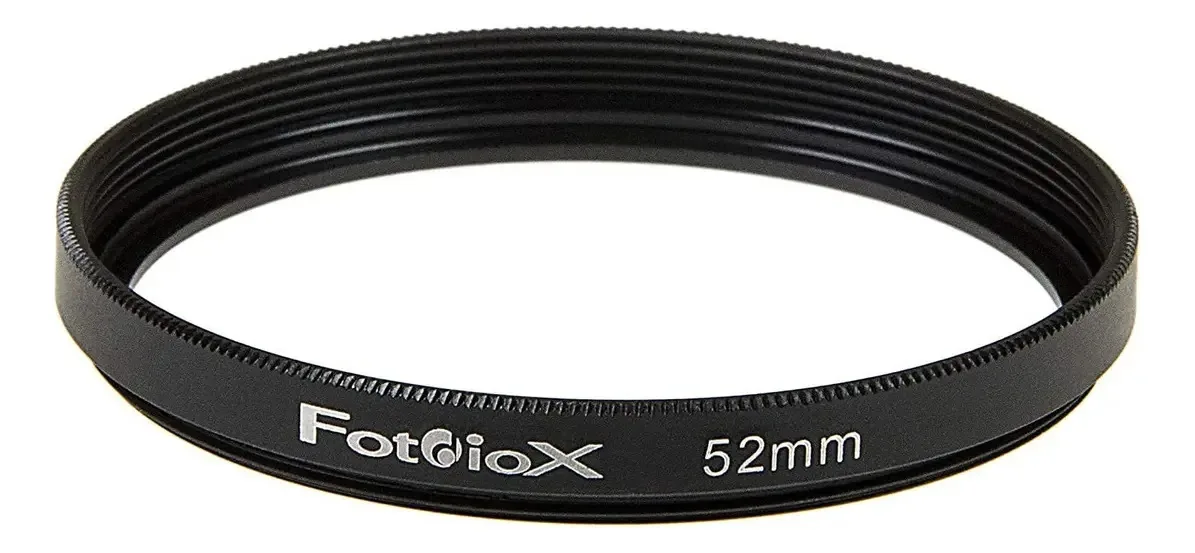 Anel de metal com espaçamento Fotodiox, preto anodizado