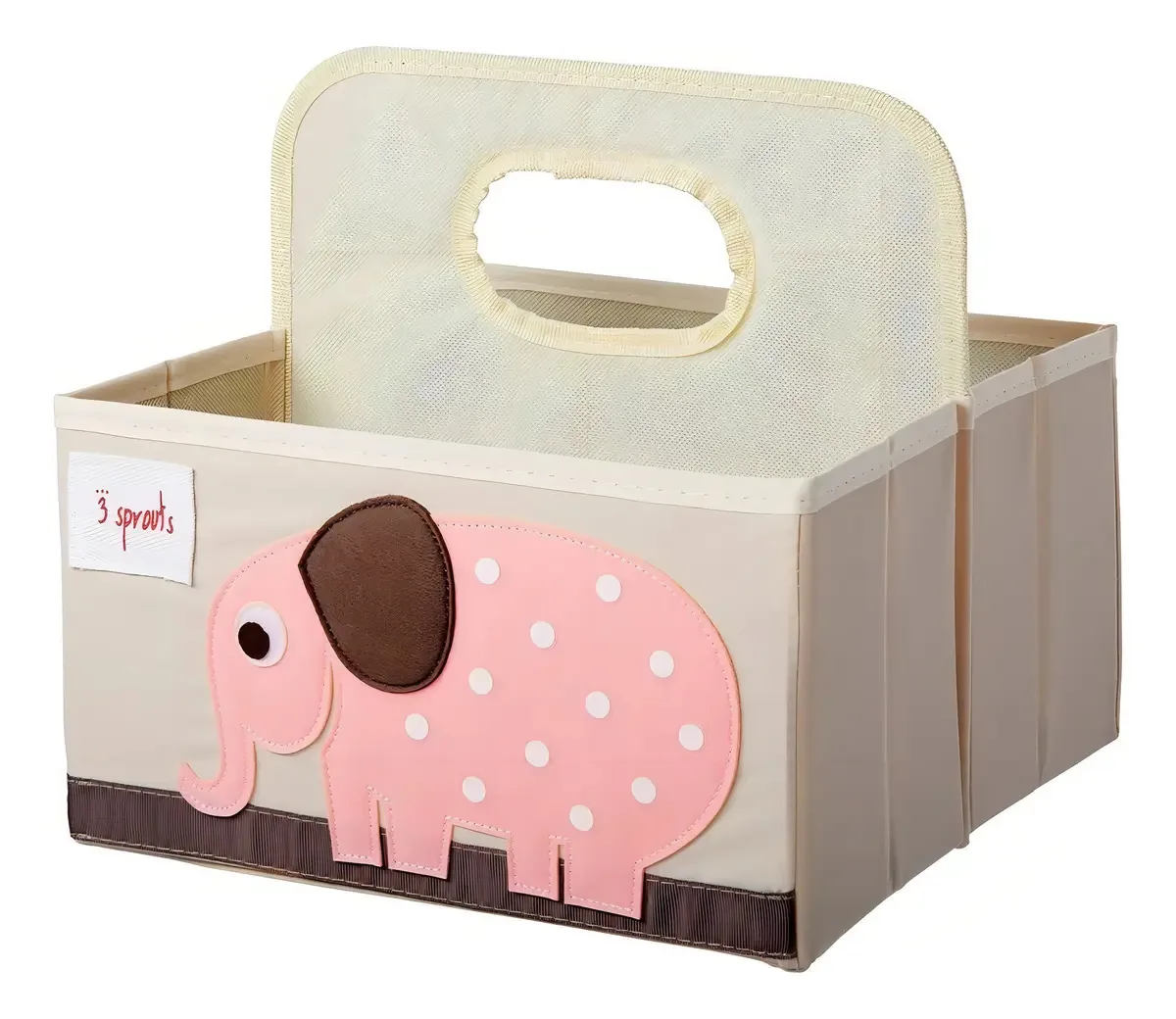 Organizador De Fraldas Sprouts 3 Elefante Cor Bege