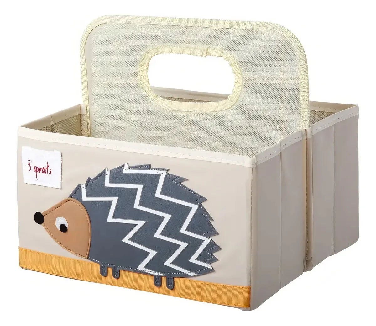 Organizador De Fraldas 3 Sprouts Porco Espinho Cor Bege Porco-espinho