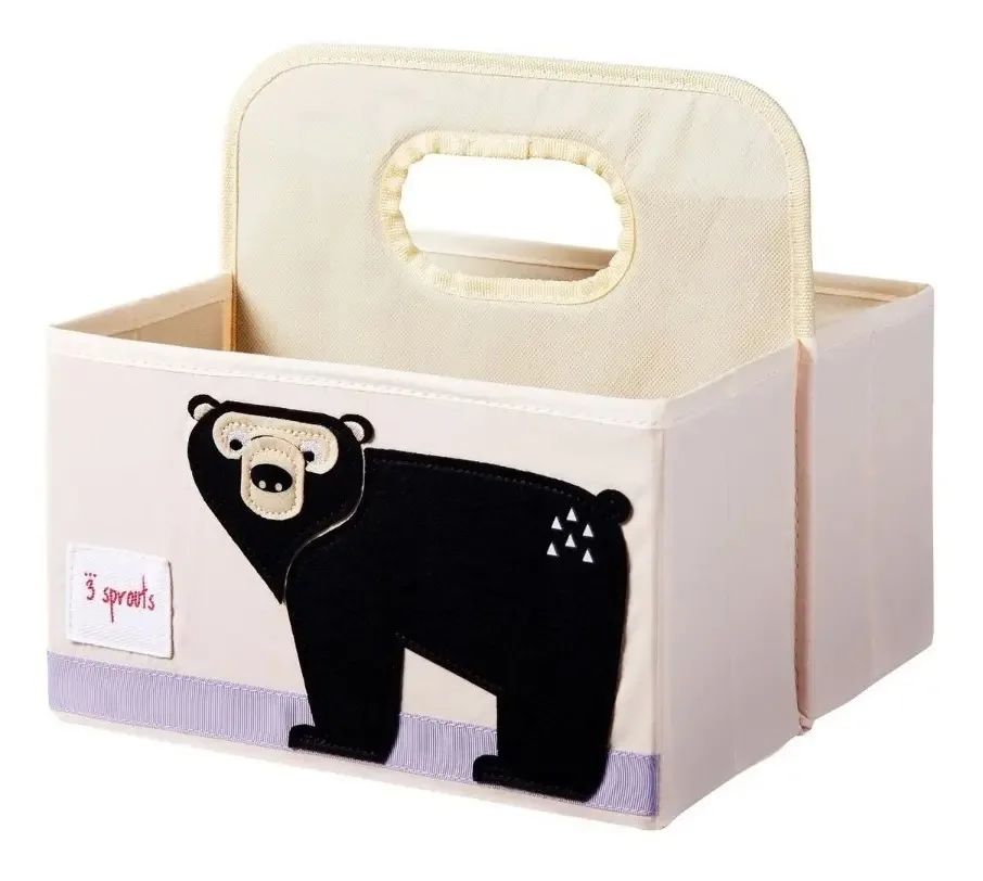 Porta Fraldas - Urso - 3 Sprouts Cor Preto