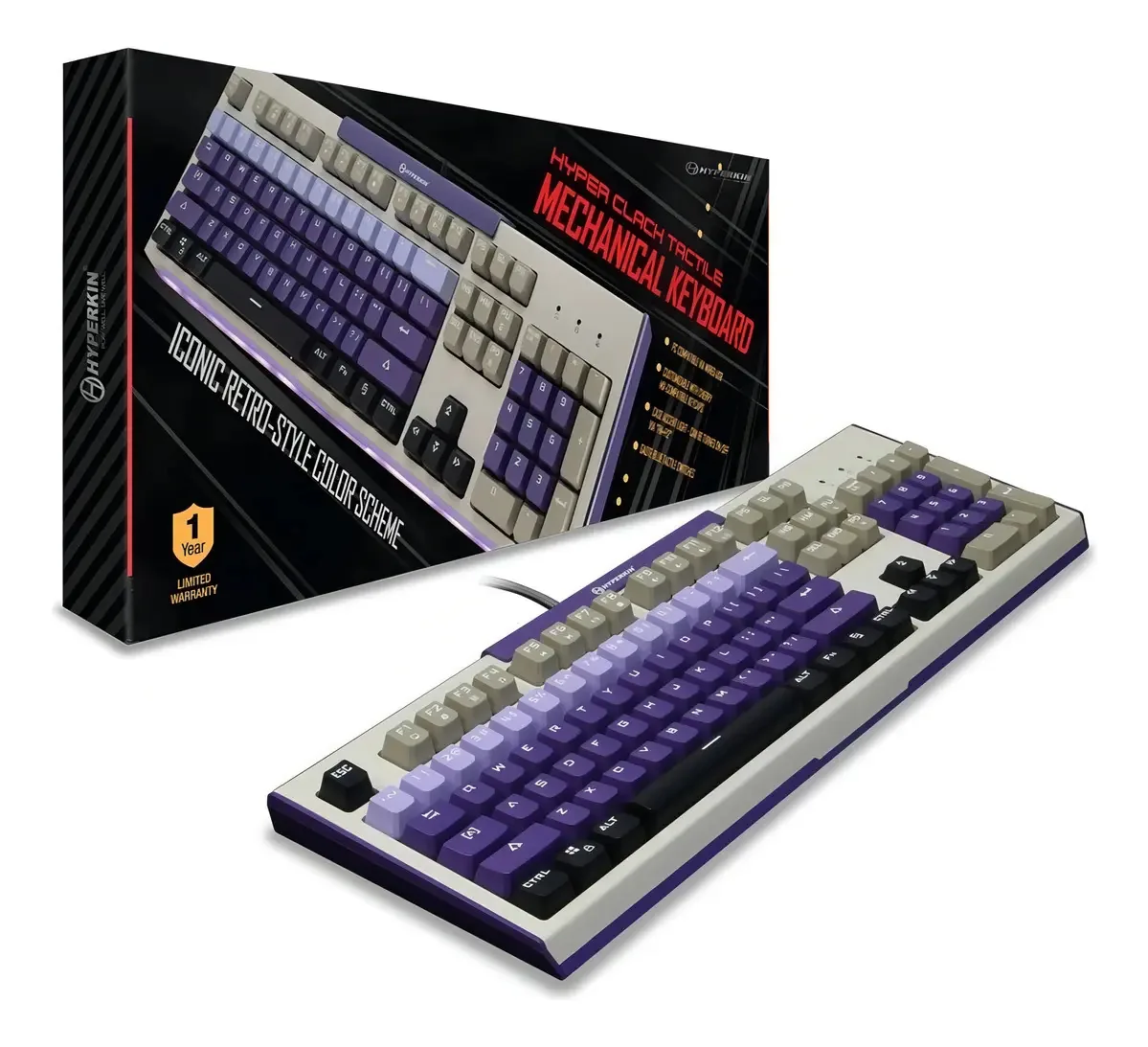 Teclado mecânico: Hyperkin Hyper Clack Tactile para PC (sdwg)