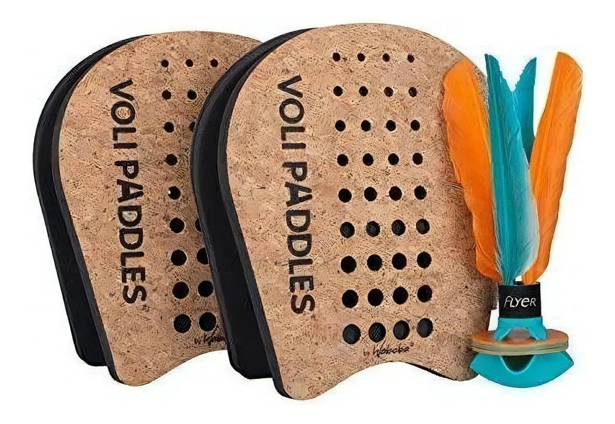 Waboba Voli - Jogo de Raquetes com Brinquedo Air Flyer, Cor Vermelha e Preta