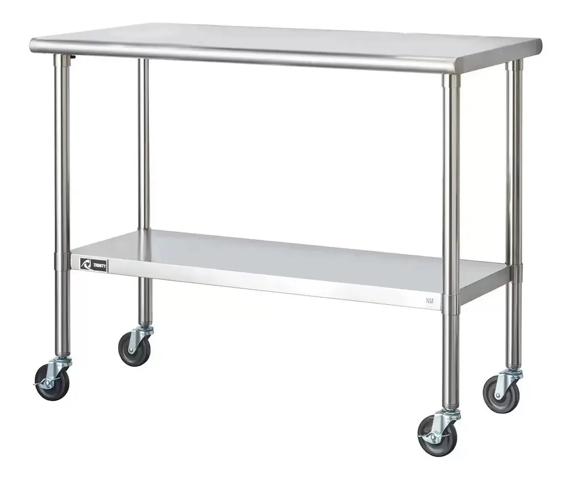 Mesa de servir de aço inoxidável Trinity