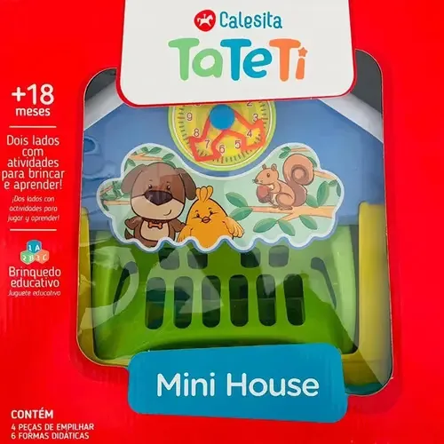 Brinquedo Educativo Mini House Tateti Brinquedos Amarelo 847