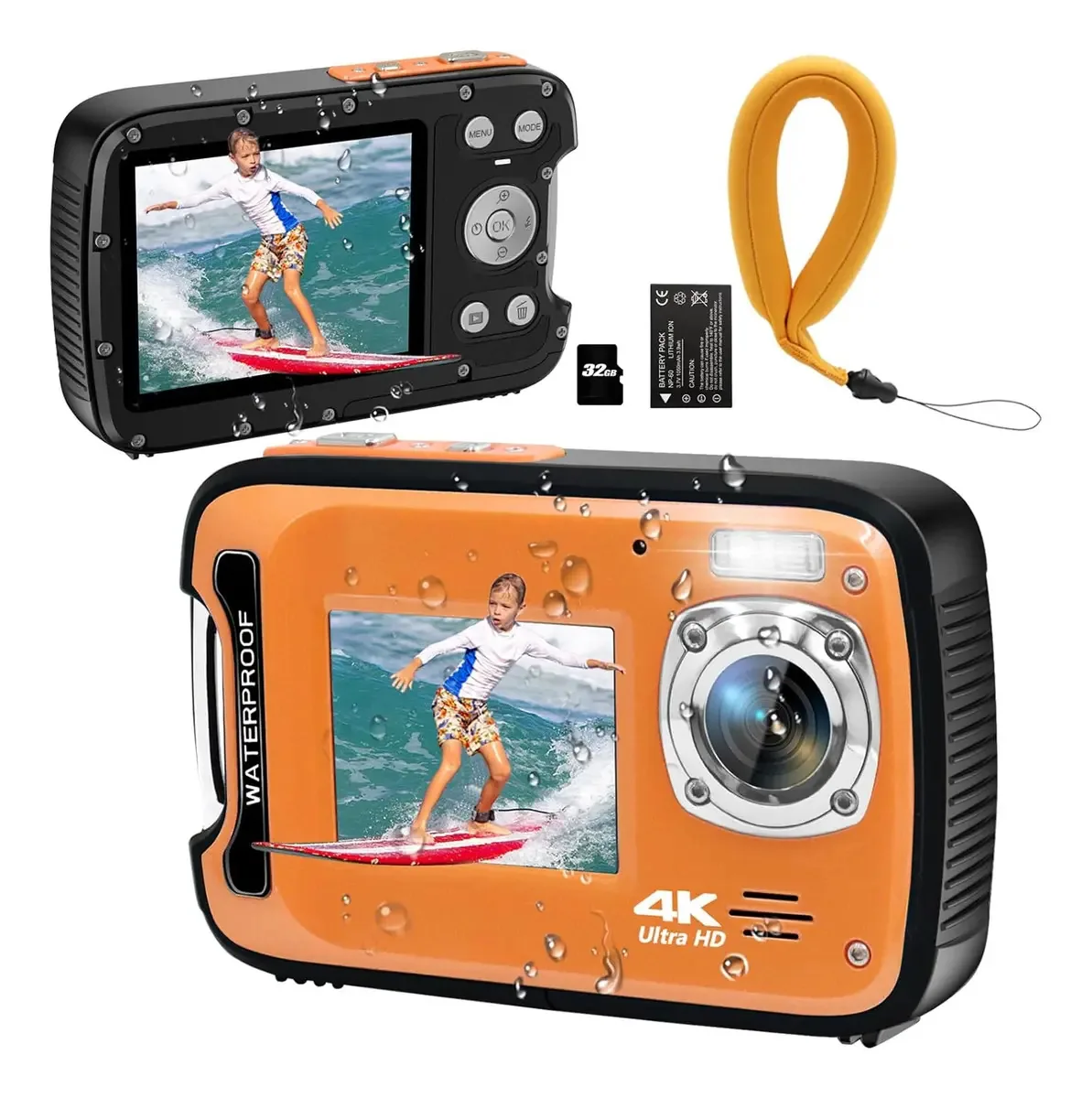 Câmeras fotográficas subaquáticas Yeein 6810 Orange
