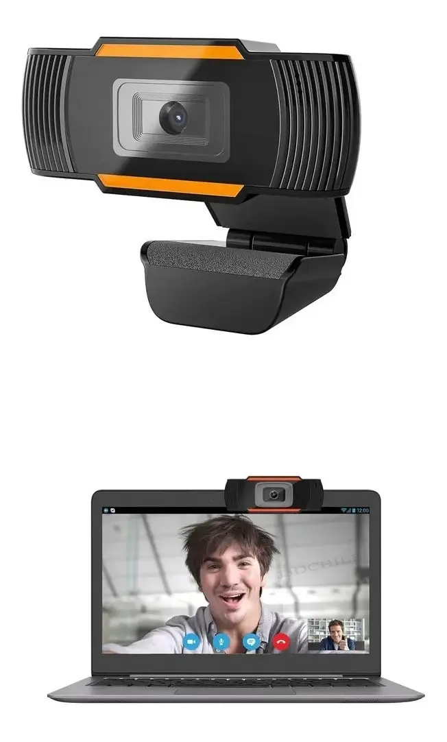 Webcam, microfone embutido, periféricos, câmera para PC