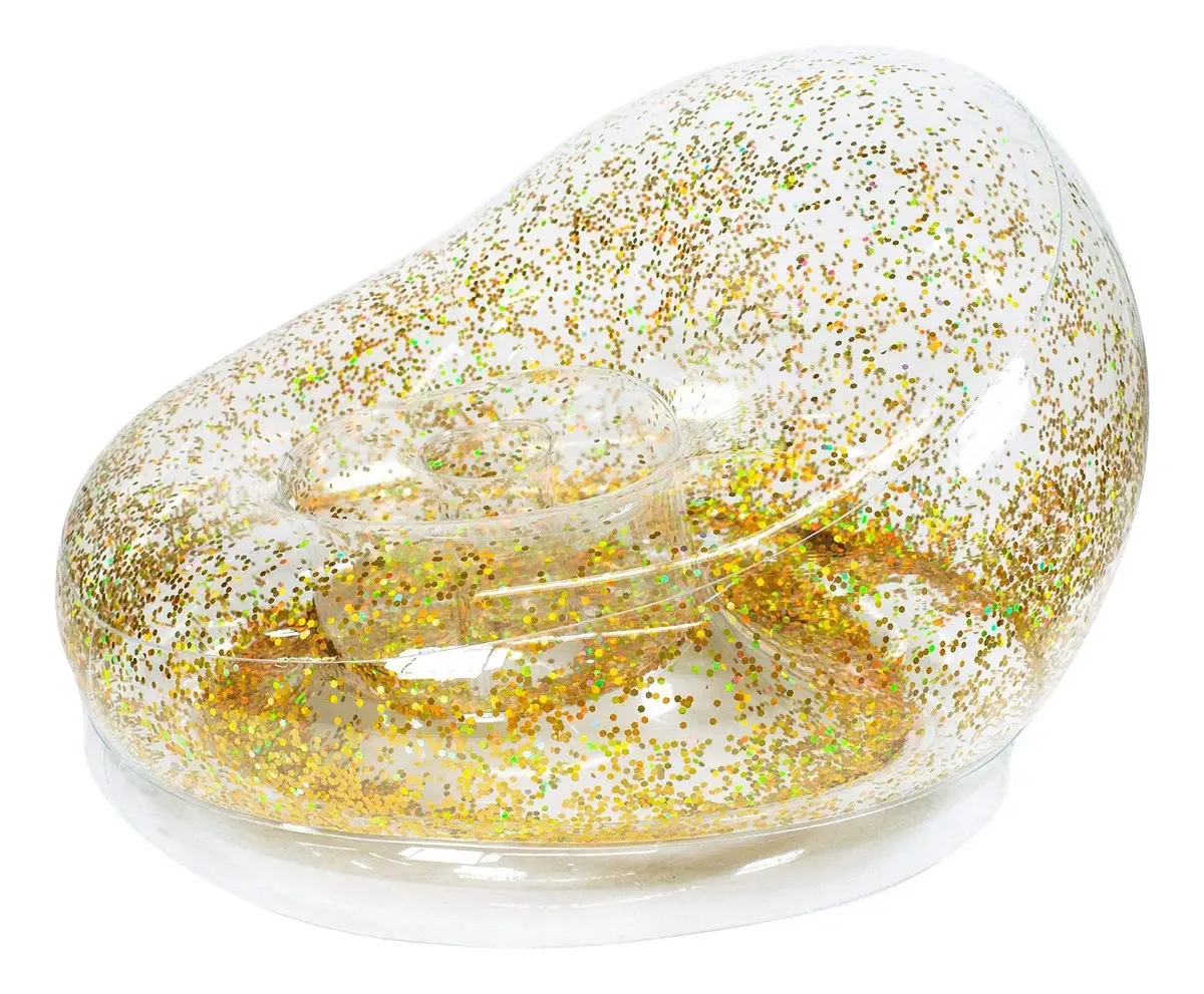 Cadeira inflável Air Candy Gold Glitter