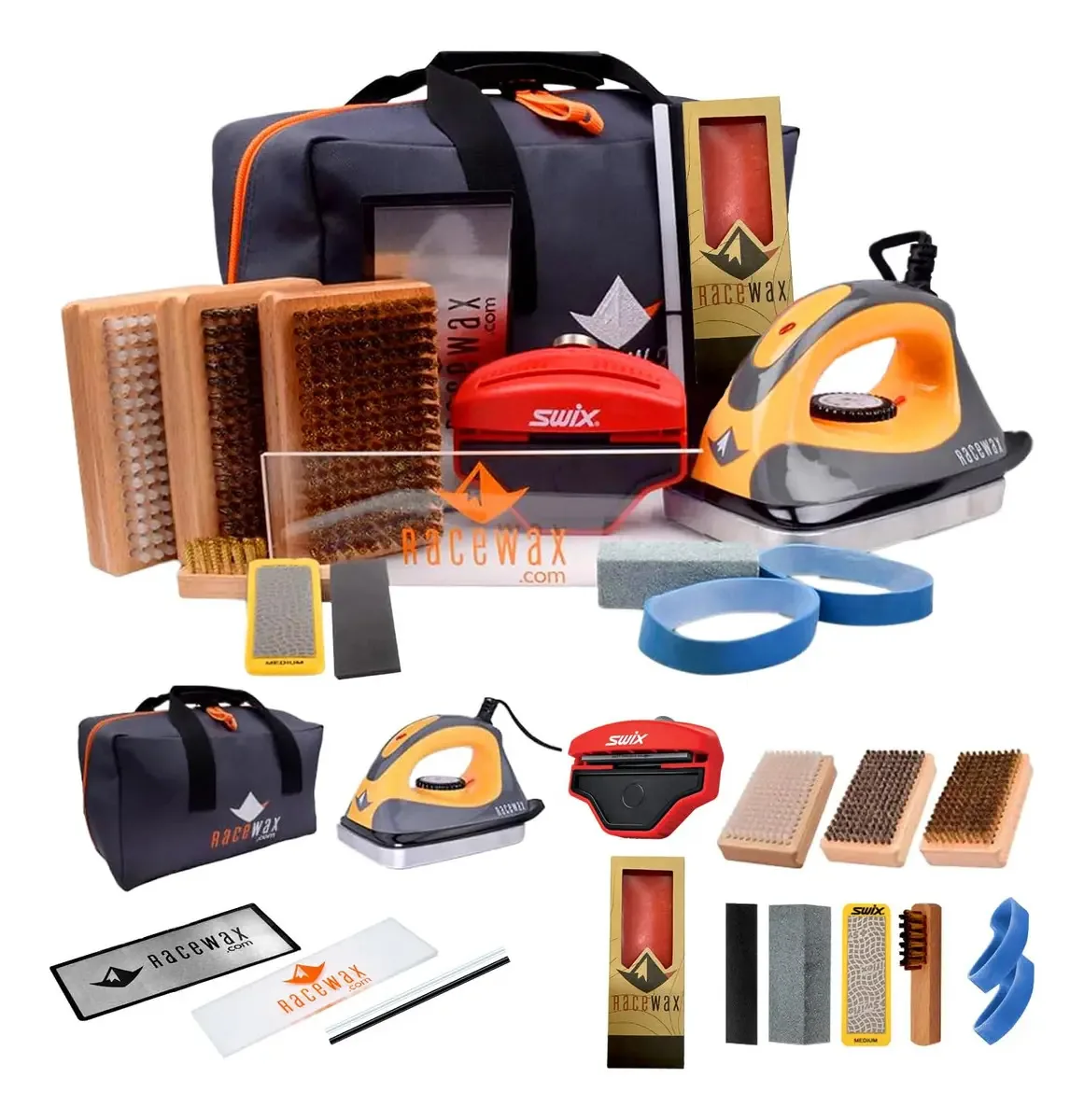 Kit de ajuste de snowboard Racewax Elite Ski: completo com ferro