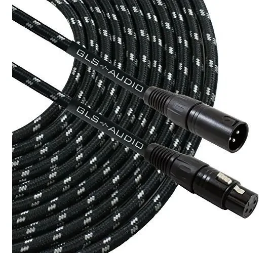 Cabo de áudio GLS para microfone XLR Ma de 49 pés