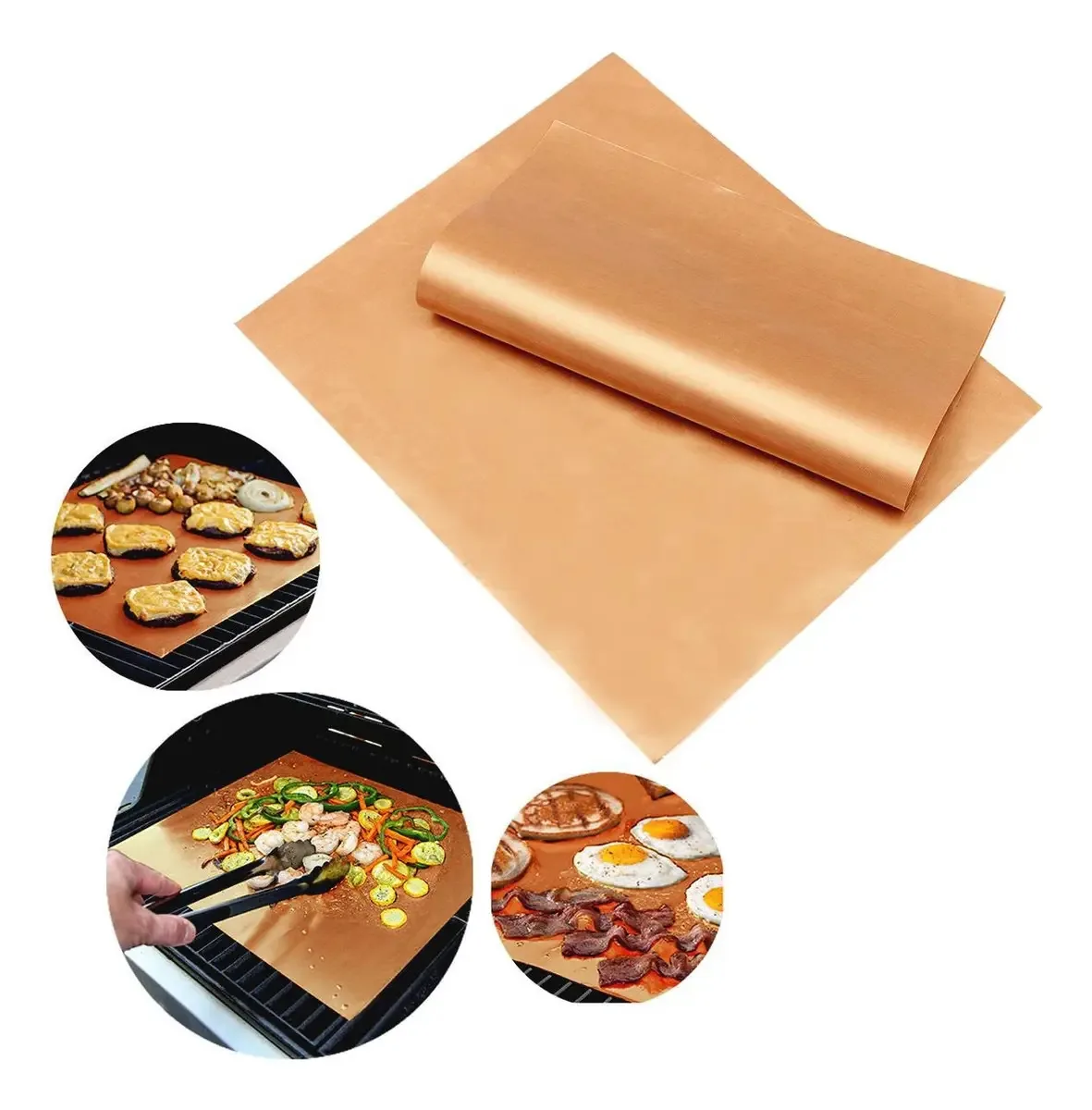 Papel de cozimento laminado reutilizável 60x40cm