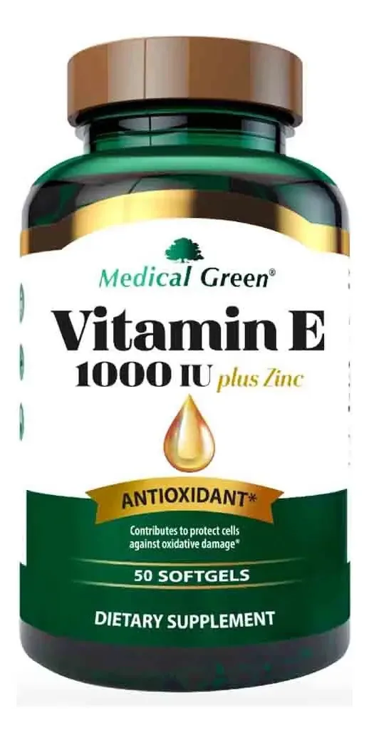 Vitamina E Medical Verde Sabor Sem Sabor de Vitamina E