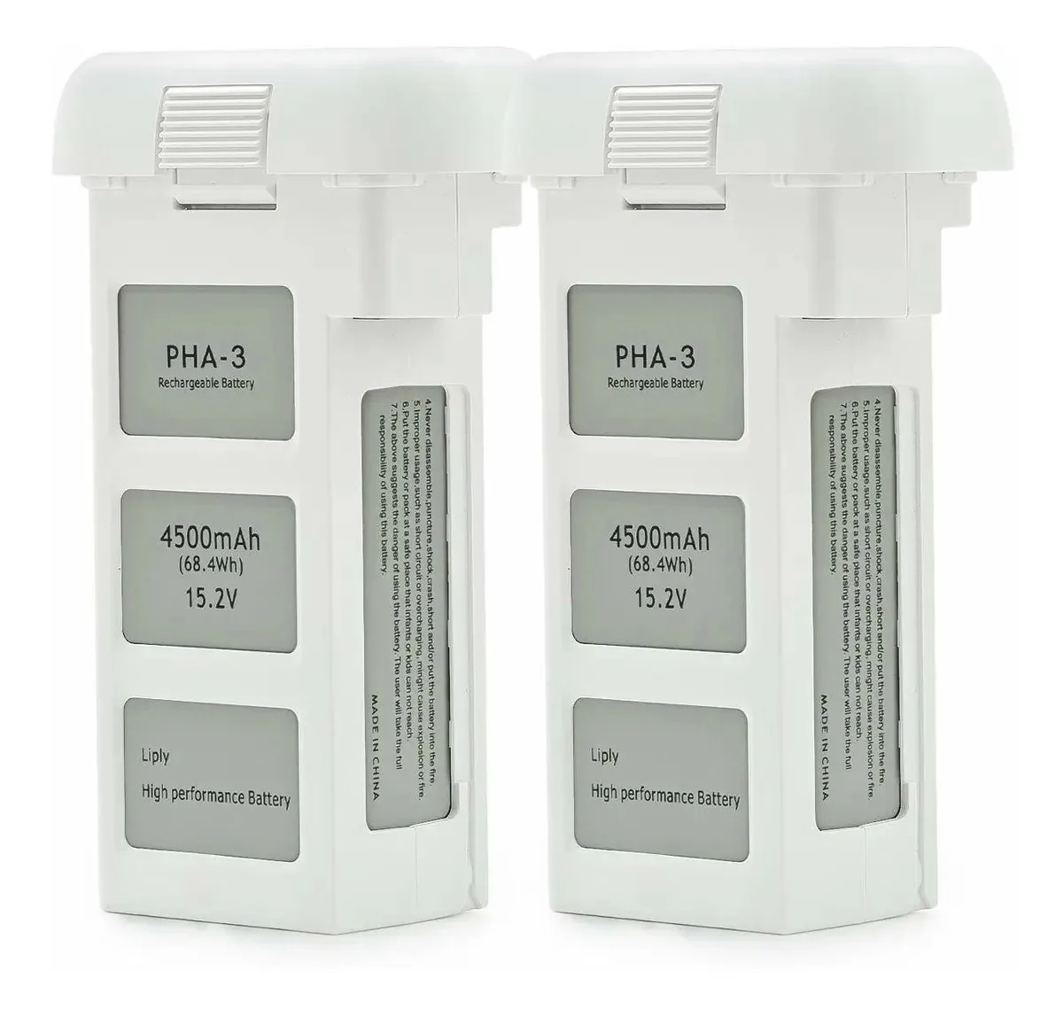 Pack de 2 Baterias de Polímero de Lítio para Drones Dji Phantom 3