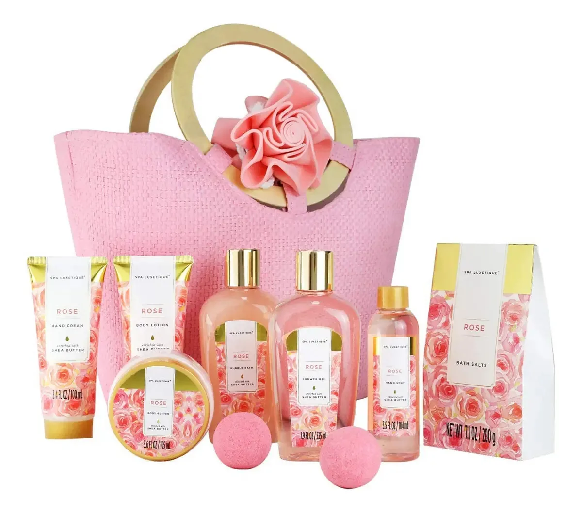 Spa Luxetique Rosa - Cestas de Spa para Mulher