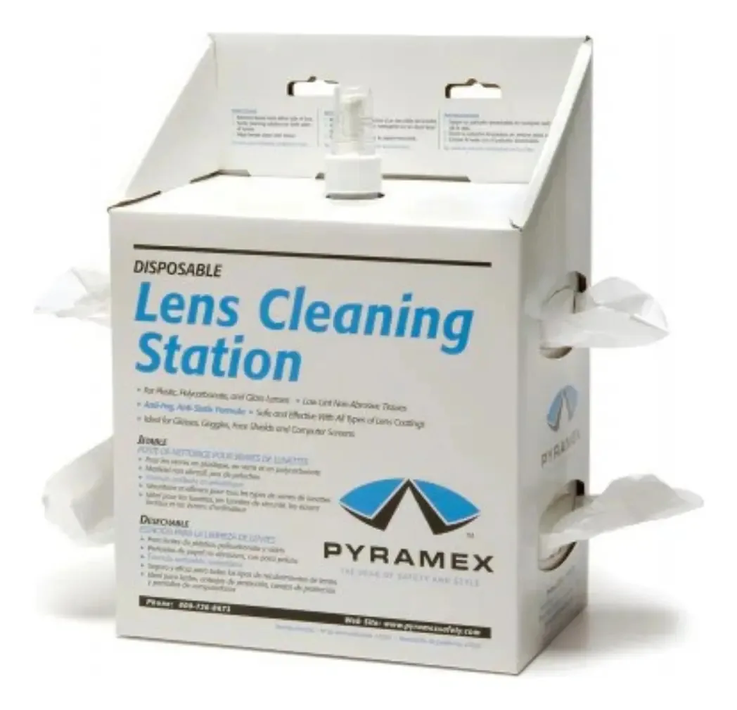Estação de limpeza de lentes Pyramex Lcs20, 1.200 toalhetes