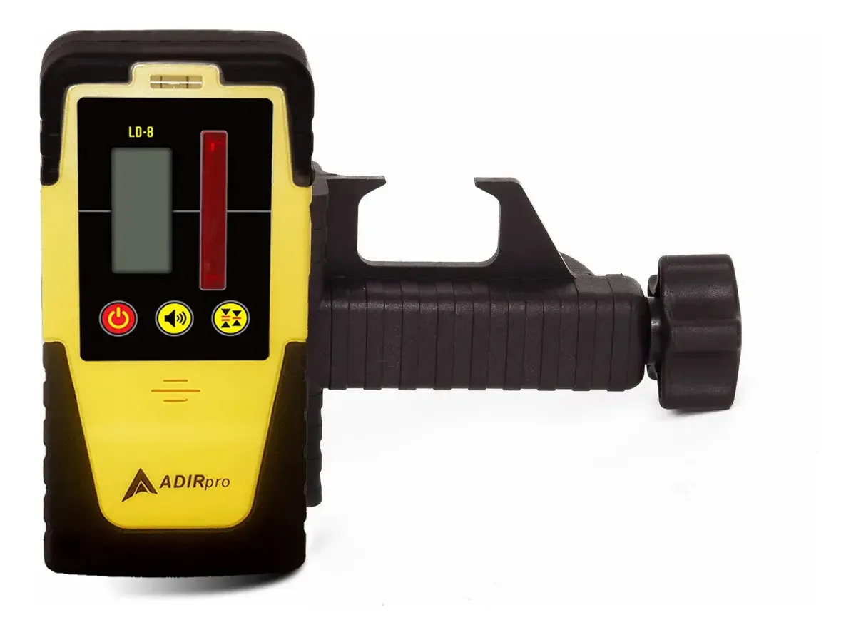 Receptor laser rotativo universal com suporte para tripé