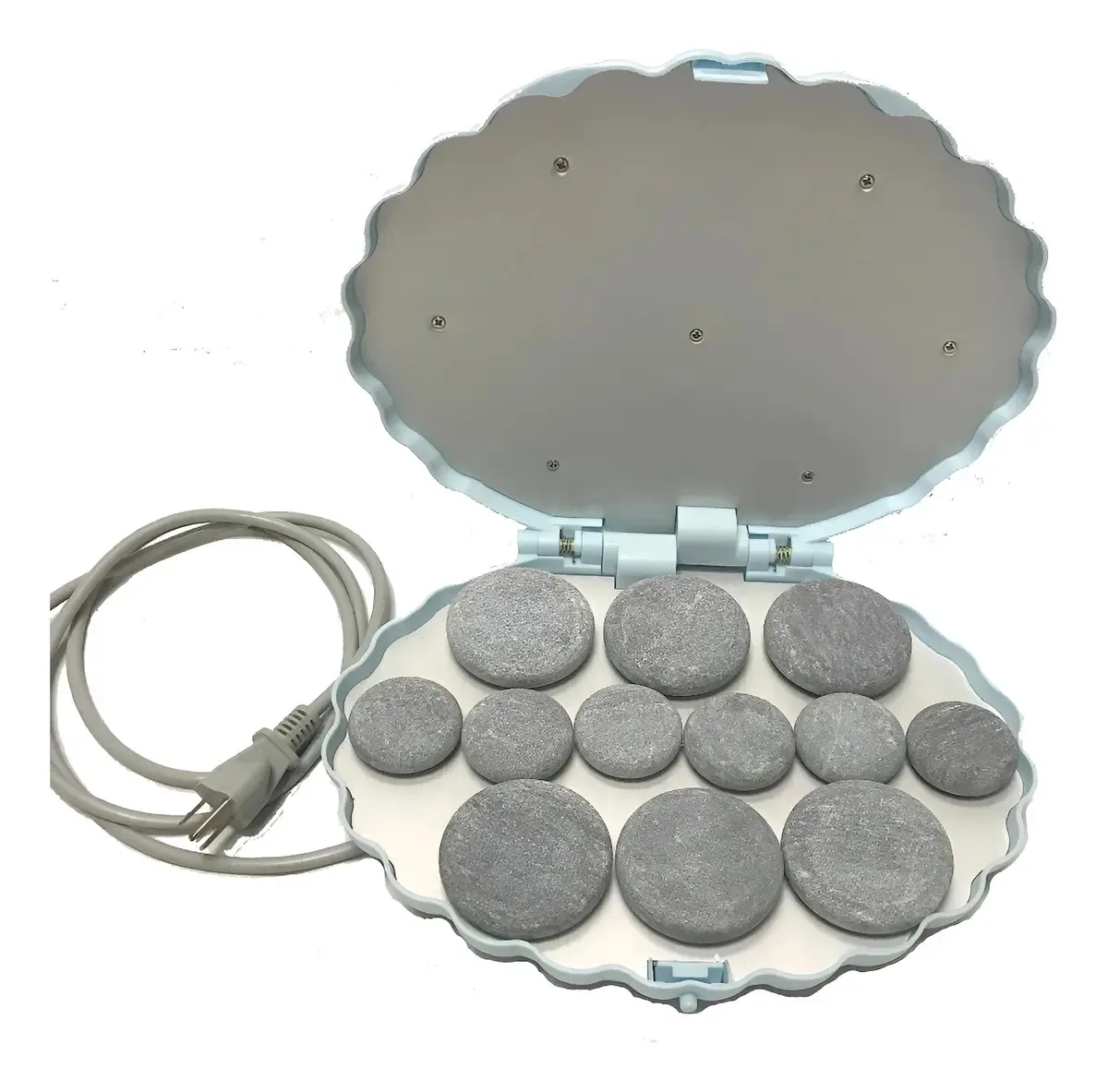 Aquecedor portátil de pedras quentes com 12 pedras
