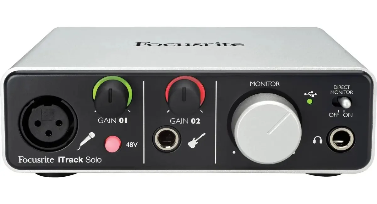Interface De Audio Focusrite Itrack Solo Prata N/a