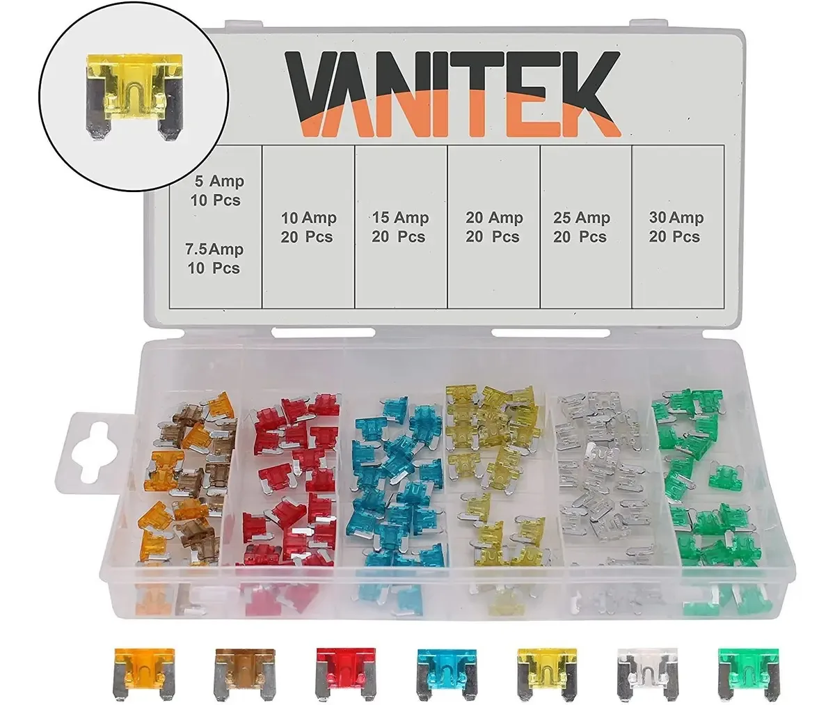 Fusíveis Rampro de 120 peças para caminhões ou barcos: kit