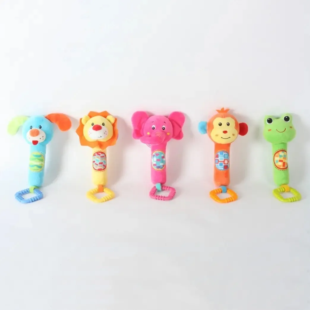 Pelúcia Rattle Animalitos Batón + Mordillo Babies