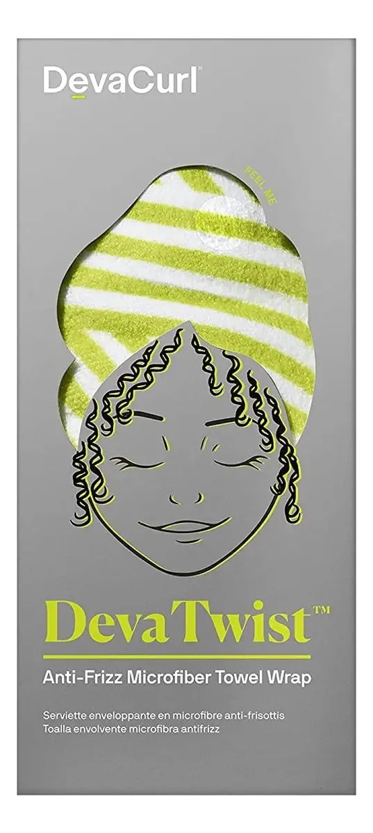 Toalha de microfibra Devacurl Devatwist, antifrizz